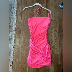 One sided, spaghetti strap dress. Cute for school dances and going out!